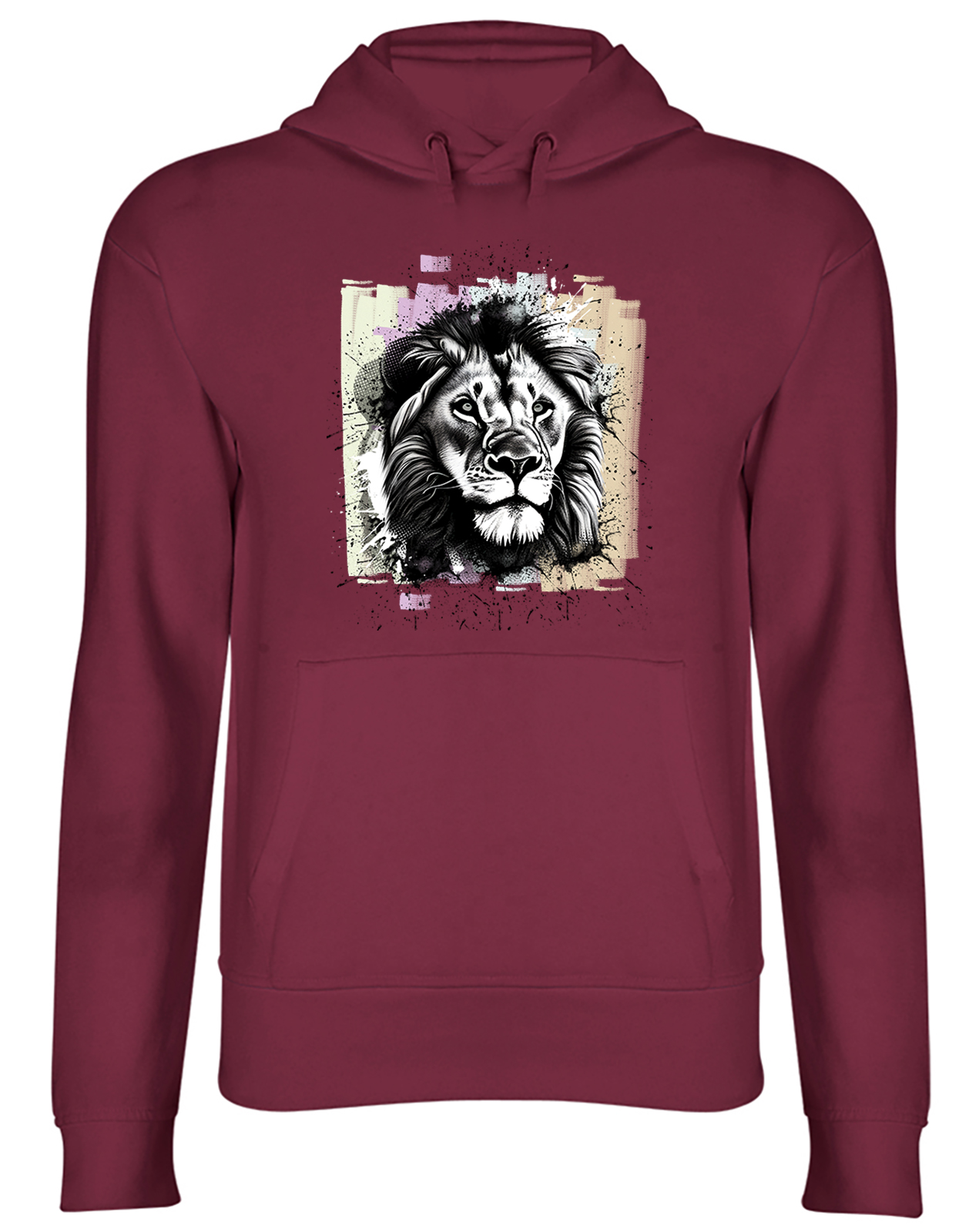 Lion 2025 face hoodie